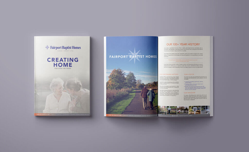 Fairport Baptist Homes Photography and Copywriting by Thinkhouse Long Island Ad agency