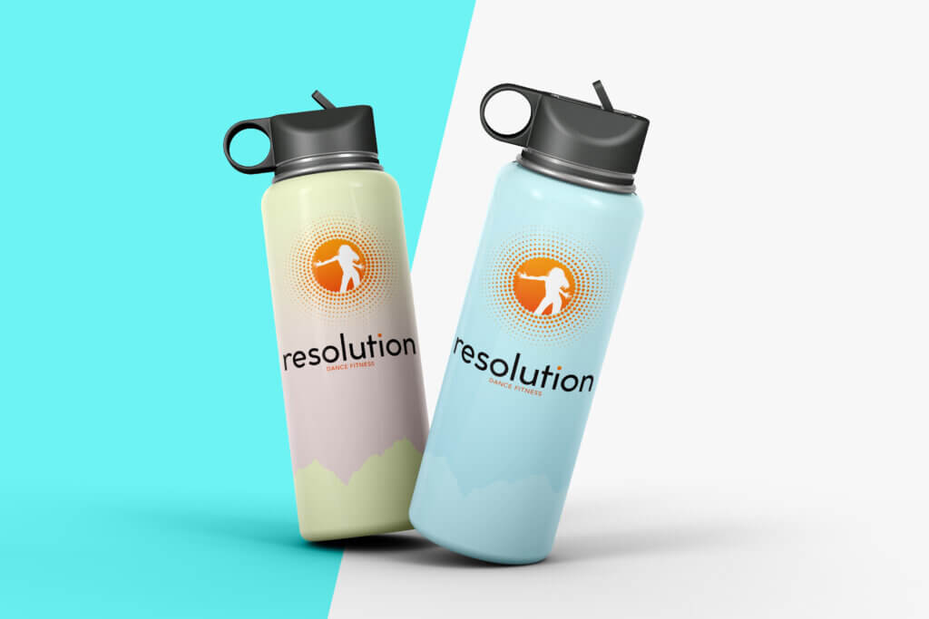 Resolution Dance Fitness merch design by Thinkhouse - Long Island ad agency