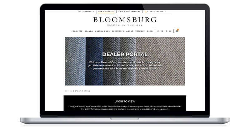 Website Development  for Bloomsburgcarpet.com by Thinkhouse - Long Island Advertising agency in New York